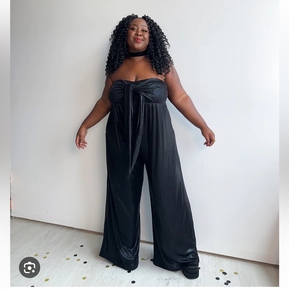 Smash + Tess black metallic Jumpsuit